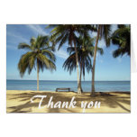 Bench on Beach Thank You Card