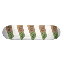 Bene as Be Beryllium and Ne Neon Skate Board Deck