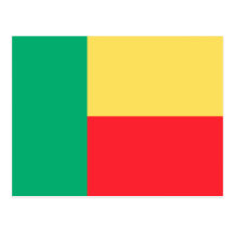 Benin Flag Postcards