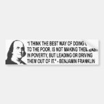 Benjamin Franklin Quote Bumpert Sticker Bumper Sticker