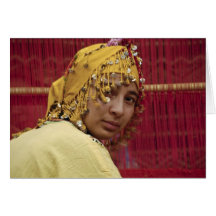Berber woman greeting card