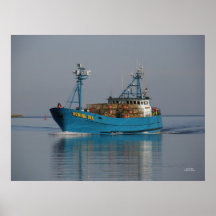 Bering Sea, Crab Boat in Dutch Harbour, AK Poster
