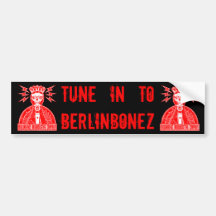 BERLINBONEZ BROADCASTING COMPANY BUMPER STICKERS