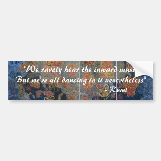 Bermudez_Heavens_large, "We rarely hear the inw... Bumper Sticker
