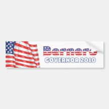 Bernero Patriotic American Flag 2010 Elections Bumper Stickers