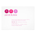 Berry Pink Beach Wedding Invitation