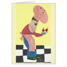 Bert Bakes Blueberry Bran Buns Card