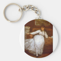 Berthe Morisot by Edouard Manet Keychain