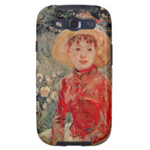 Berthe Morisot young girl with cage Samsung Galaxy SIII Cases
