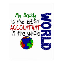 Best Accountant In World 2 (Daddy) Postcard