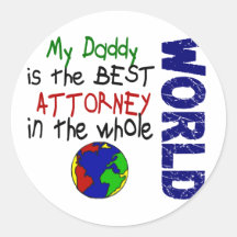 Best Attorney In World 2 (Daddy) Sticker