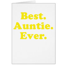 Best Auntie Ever Card