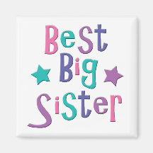 Best Big Sister Fridge Magnet