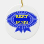 Best Boss Award Christmas Tree Ornament