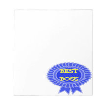 Best Boss Award Notepad