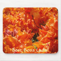 BEST BOSS GIFT Mousepad Azalea Rhodies Christmas