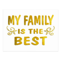 Best Family Post Card