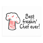 Best Freakin Chef Ever Postcards