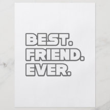 Best Friend Ever Personalised Flyer