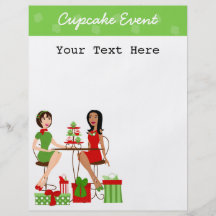 Best Friends and Cupcakes at Christmas! Full Color Flyer