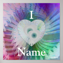 Best Friends Angelic Wings Dazzling Rainbow Poster