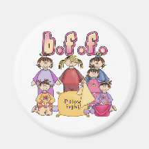 Best Friends Forever - Slumber Party Fridge Magnet