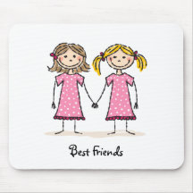 Best friends mouse pads