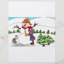 Best Friends Winter Wonderland Flyer Design