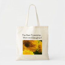 Best Friendship Mum & Daughter Sunflowers Bags