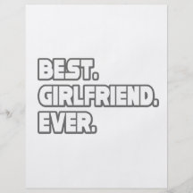 Best Girlfriend Ever Personalized Flyer