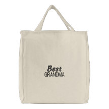 Best Grandma Embroidered Bag