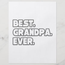 Best Grandpa Ever Full Colour Flyer