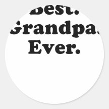 Best Grandpa Ever Stickers