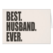 Best. Husband. Ever. Card