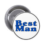 Best Man (Blue) Buttons
