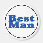 Best Man (Blue) Magnets