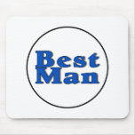 Best Man (Blue) Mouse Mats