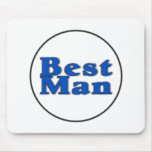 Best Man (Blue) Mouse Mats