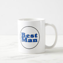 Best Man (Blue) Mugs