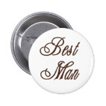 Best Man Classy Browns Pins