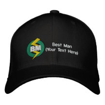 Best Man Embroidered Hat, Customisable
