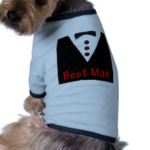 Best Man In Tux Dog Tee