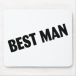 Best Man Wedding Black Mousepads