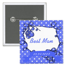 Best man wedding button.