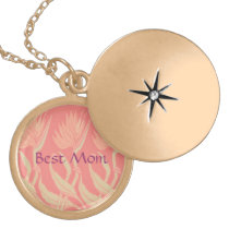 Best Mom Art Nouveau Flowers necklaces