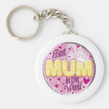 best mum in the world keyring key chain