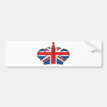 Best of British, Crown, Union Jack Bumper Stickers