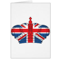 Best of British, Crown, Union Jack Greeting Cards