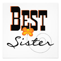 Best Sister Butterfly Gifts Invite
