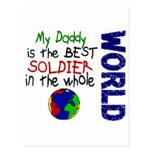 Best Soldier In World 2 (Daddy) Post Card